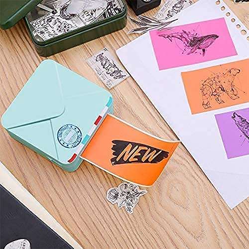 Phomemo M02S Pocket Thermal Printer- Bluetooth Photo Printer with 3 Rolls Colorful Sticker Paper, Compatible with iOS + Android for Plan Journal, Study Notes, Art Creation, Work, Gift 6