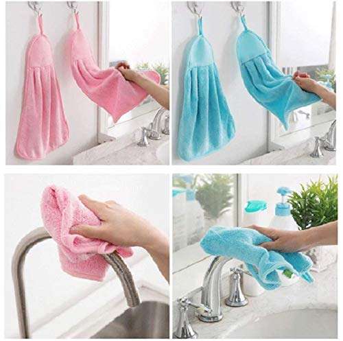 Riftree Micro Fiber Cotton Multipurpose use wash Basin/Kitchen Hanging Towels Pack of 6 pcs 2