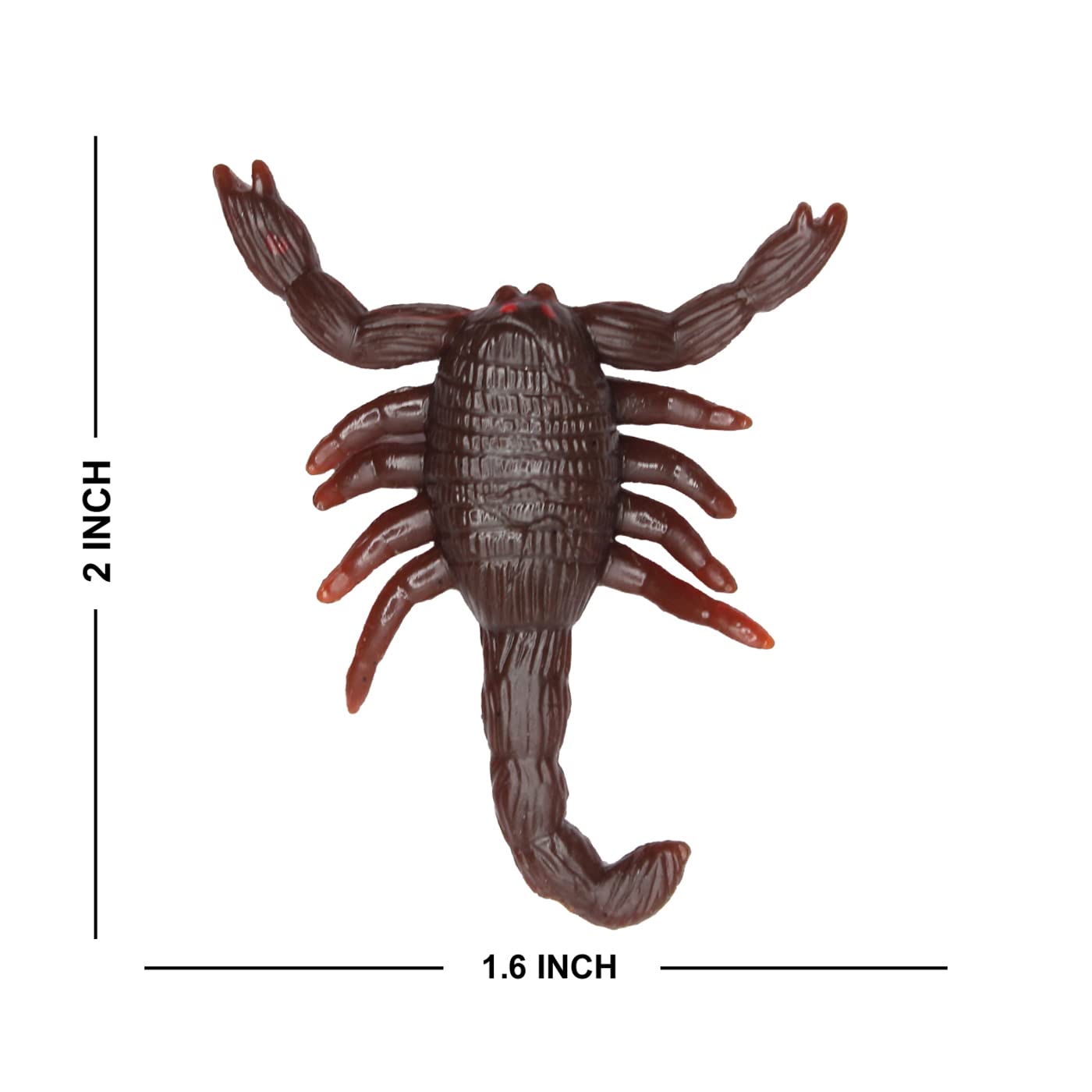 BOXO Set of 2 Pcs Rubber Scorpion Toy Prank Toy Tricky Toy for Kids and Adults 3