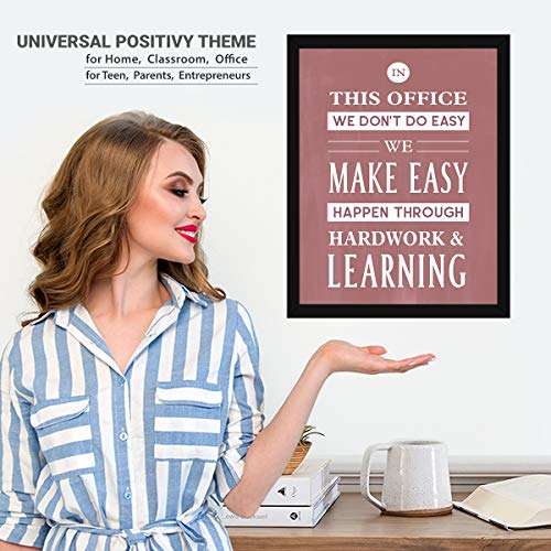 Chaka Chaundh - Office Quotes Frames - Motivational Quotes Wall Frames for Office - Office Business Quotes Wall Frame - Office Quotes Poster -Team Work & Hard Work Quotes Wall Framed Posters - (13.6 X 10.6 Inches) 6