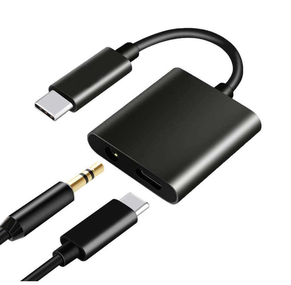 Type-C to 3.5 mm Aux Audio & USB Charging Splitter for Oppo A76 Original Audio Jack 2 in1 Adapter Music Headphone Splitter & Type C USB Charging Cable Converter Earphone Headphone Hands-Free Type-C to 3.5 mm Head Aux Audio USB Cable and Headphone (Straight JACK1 - CP4, Multi) 1