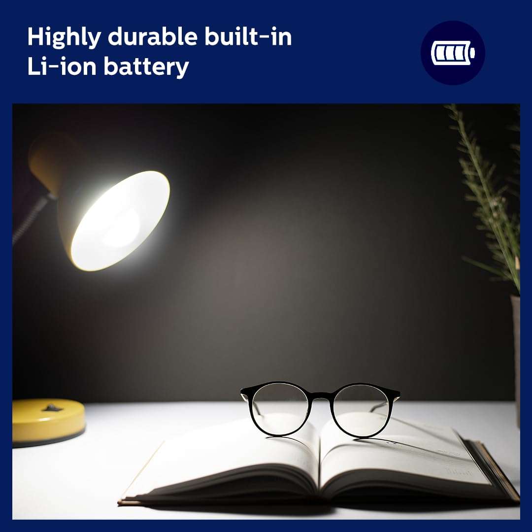 Philips 14W Emergency LED Bulb | Stellar Bright B22 Inverter LED Bulb for Power Cuts | Crystal White, Pack of 2 4