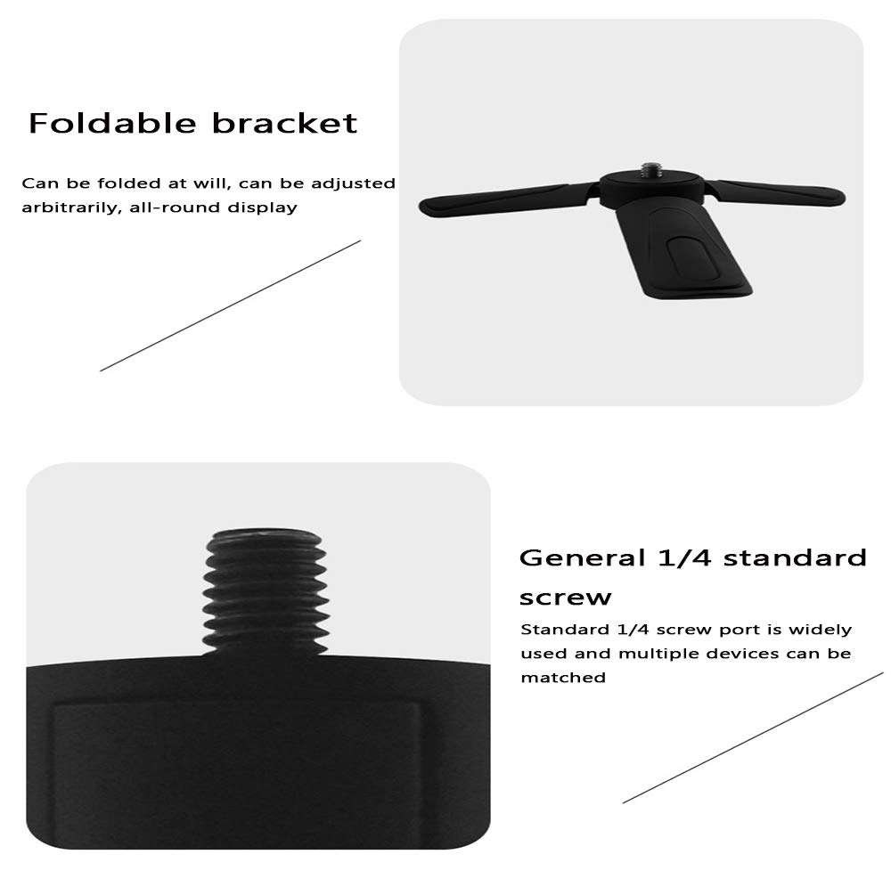 LED Foldable Light Ring Light with Tripod Stand And Phone Holder Circle Lights Halo Lighting Handheld Charging Pole for Makeup Live Streaming Photo Photography Vlogging Video(10'') 5