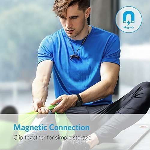 Wayona WY21 Wireless Bluetooth - 4.2 Stereo Sports Earphones for Gym,Running,Workout with Built-in Mic (Behind neck, Blue) 4