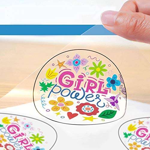 WeLiu Printable Transparent Sticker Paper - 8.5" X 11" Blank Custom Label Sticker Sheets - 15 Clear Sheets - for Inkjet Printers 2