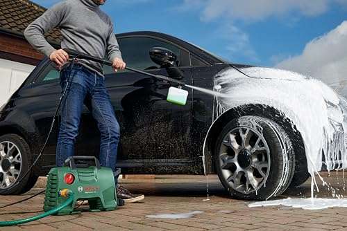 Bosch EasyAquatak 120 Bar 1500W Electric High Pressure Washer Cleaner with High Pressure Gun, Lance, 5m Hose, Variable Fan Jet Nozzle, Rotary Nozzle & Detergent Nozzle, Self Priming Capable 5