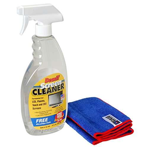 Screen Cleaner Kit with Included Microfiber Cloth - Alchohol-Free 22oz - for LCD, Plasma, & Touch Screens