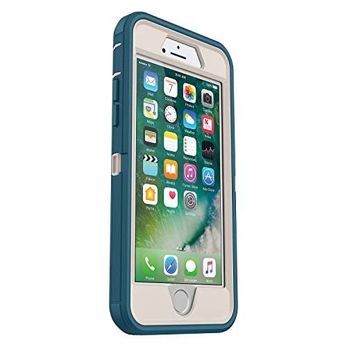 OtterBox Defender Series Series Case for iPhone SE (2nd gen - 2020) and iPhone 8/7 (NOT Plus) - Retail Packaging - Stormy Peaks (Agave Green/Maritime Blue) 2