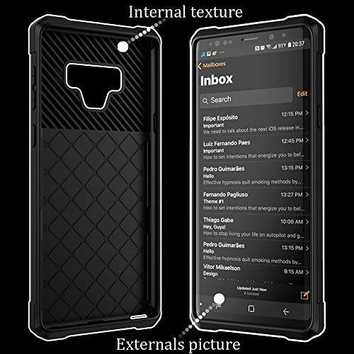 Galaxy Note 9 Case for Men,Leather Wallet Purse Heavy Duty Rugged Hybrid Hard PC Shockproof Full Body Protective Bumper Card Holders Stand Back Case Cover for Samsung Galaxy Note 9 (Black) 6