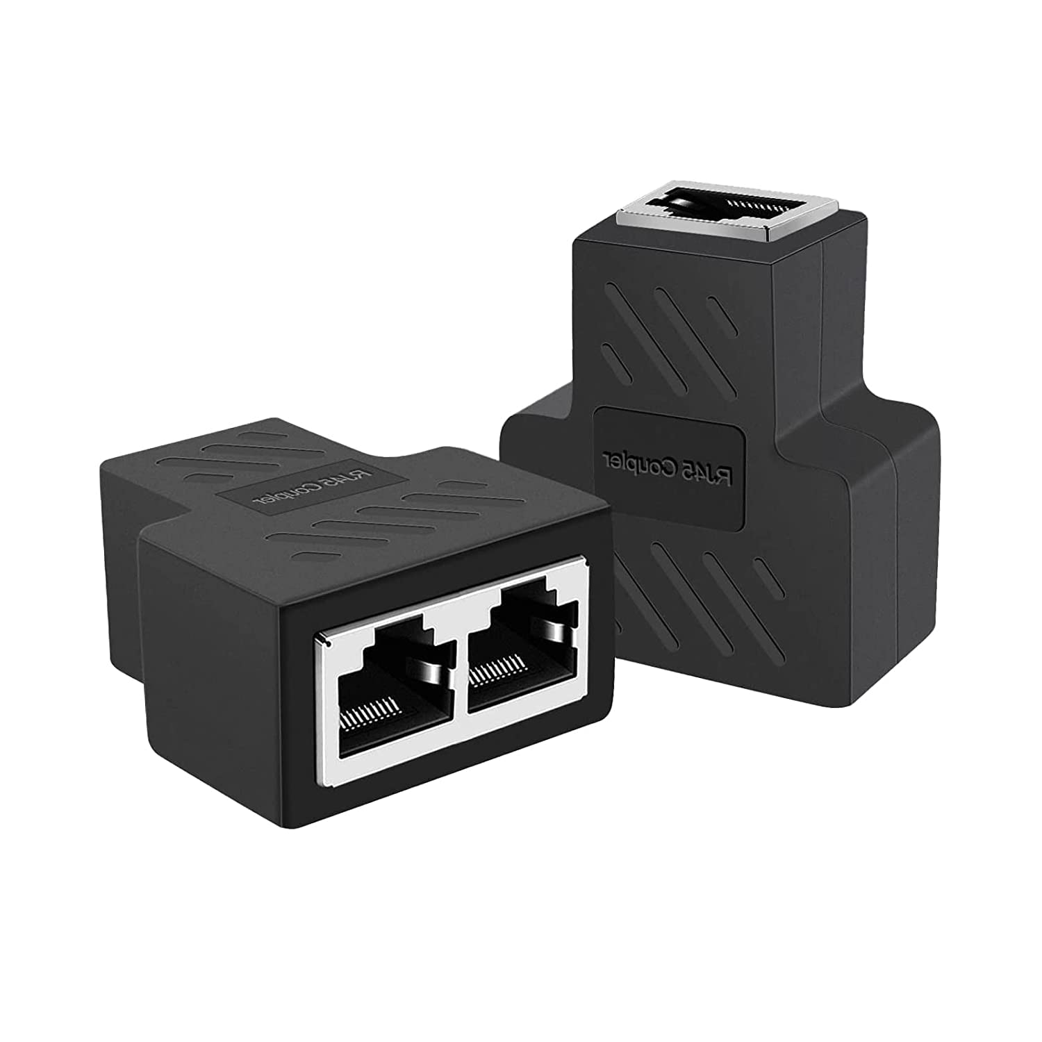 Tobo RJ45 Splitter, Ethernet Splitter, RJ45 Splitter Adapter LAN Network Internet Splitter 1 to 2, Ethernet Cable &LAN Internet Splitter for Cat5 Cat5e Cat6 Cat 7 (Pack of 1) 3