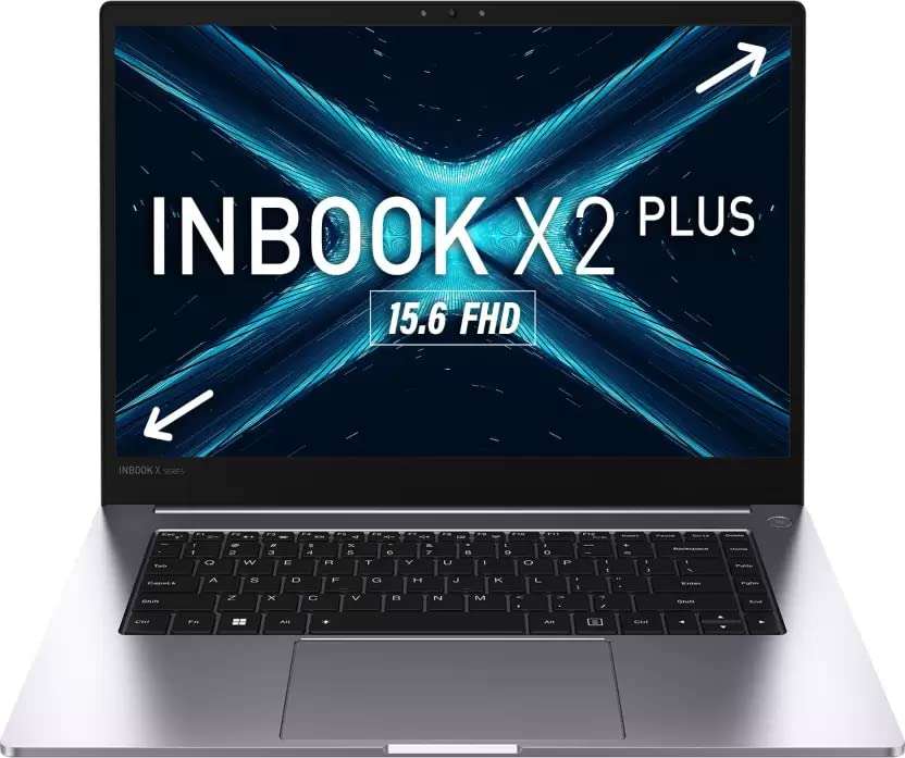 Infinix INBook X2 Plus Core i3-1115G4 11th Gen - (8 GB/256 GB SSD/Windows 11 Home) XL25 Thin and Light Laptop (15.6 Inch, Grey, 1.58 Kg)