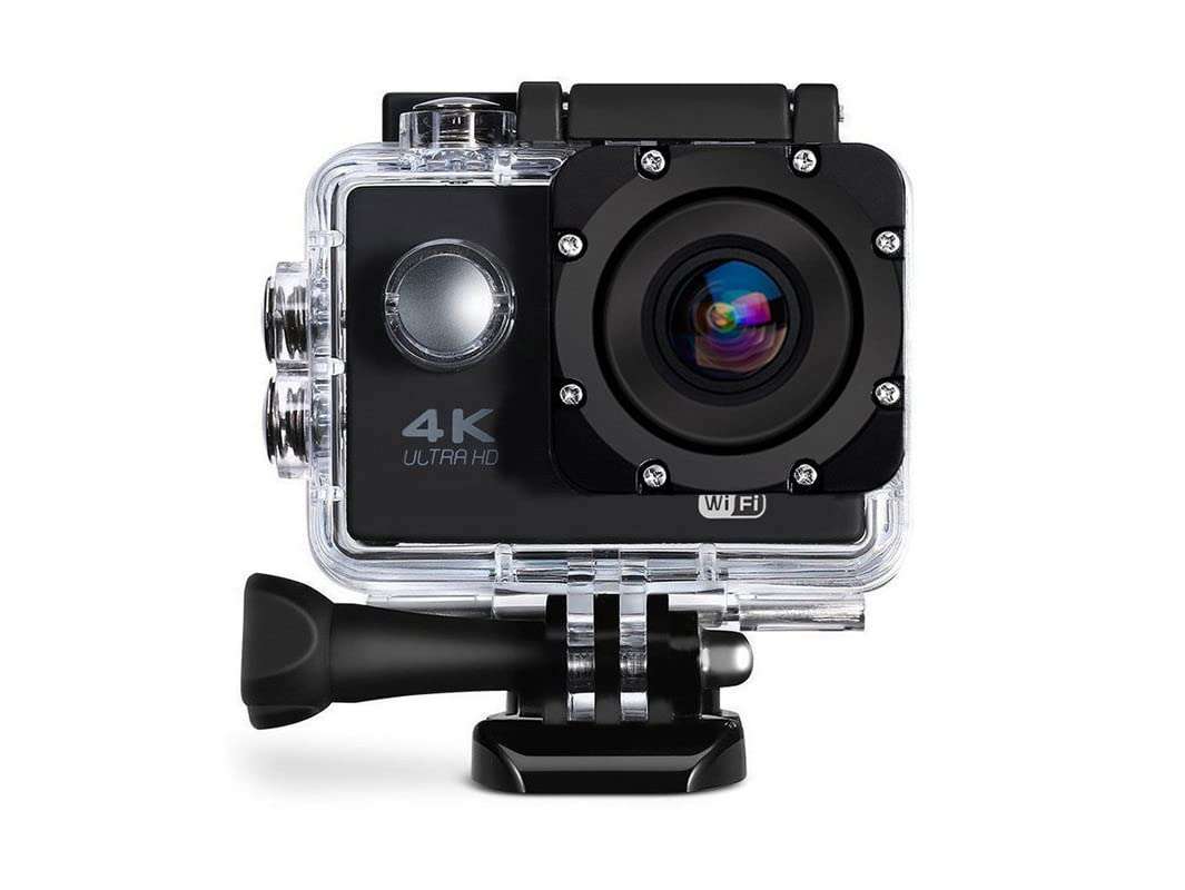 Cospex H12 4K Ultra HD Water Resistant Sports Action Camera with 2 Inch Display (16MP, Black) (16 MP)