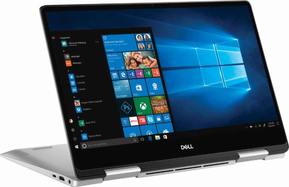 Dell 2019 Inspiron 7000 13.3" FHD Touchscreen 2-in-1 Laptop, Intel Quad Core i5-8265U Upto 3.9GHz, 8GB DDR4 RAM, 256GB SSD, Backlit Keyboard, Fingerprint Reader, USB-C, HDMI, Windows 10