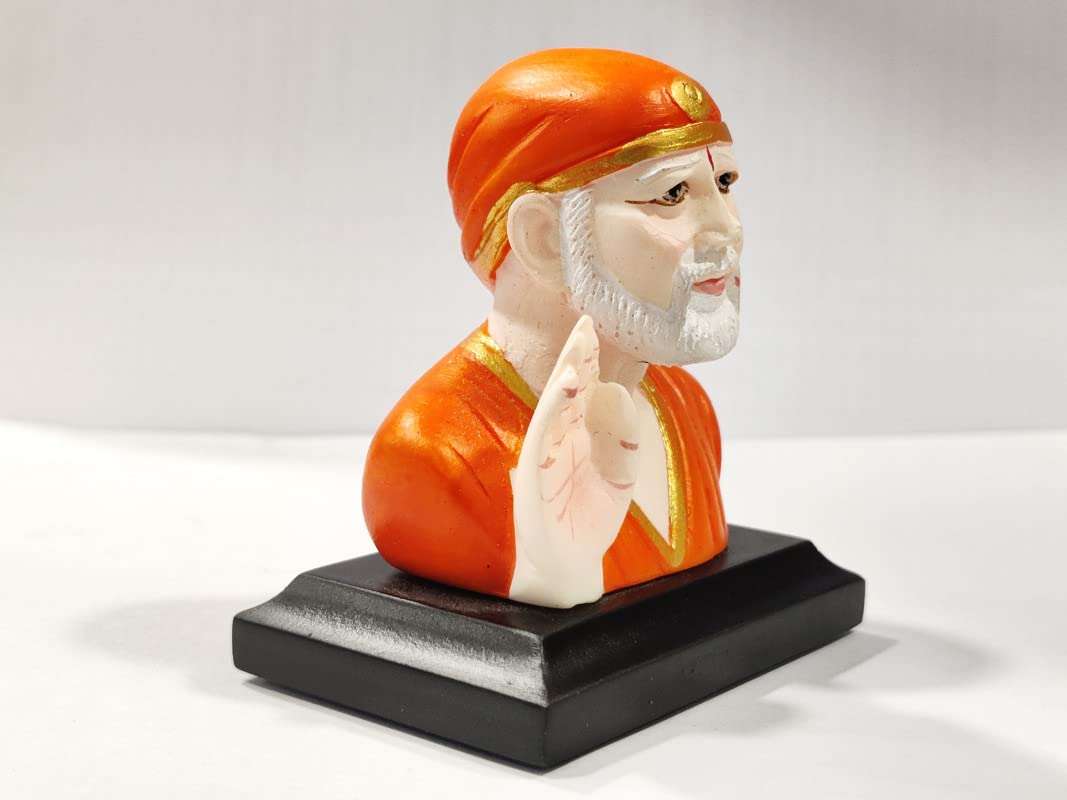 Auto Beast Sai Baba Idol for Car Dashboard, Home & Decor, Office Temple I Living Room I Guest Room I Sai Baba Statue for Car Dashboard 3