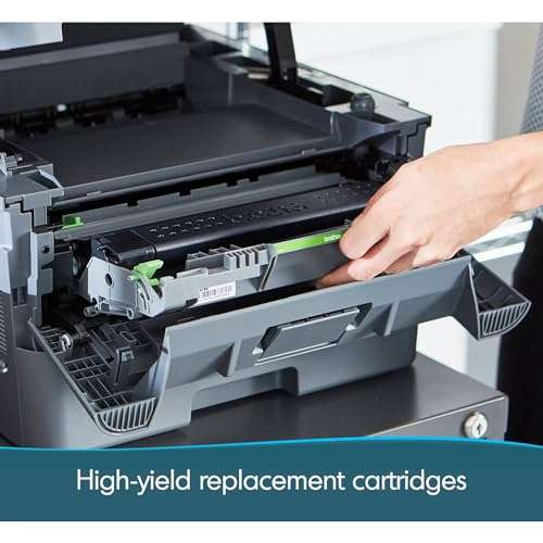 Brother Compact Monochrome Laser Printer, HL-L2350DW Wireless Printing, Duplex Two-Sided Printing, Business Office Bundle, Amazon Dash Replenishment Ready, BROAGE 6Ft USB Printer Cable 5