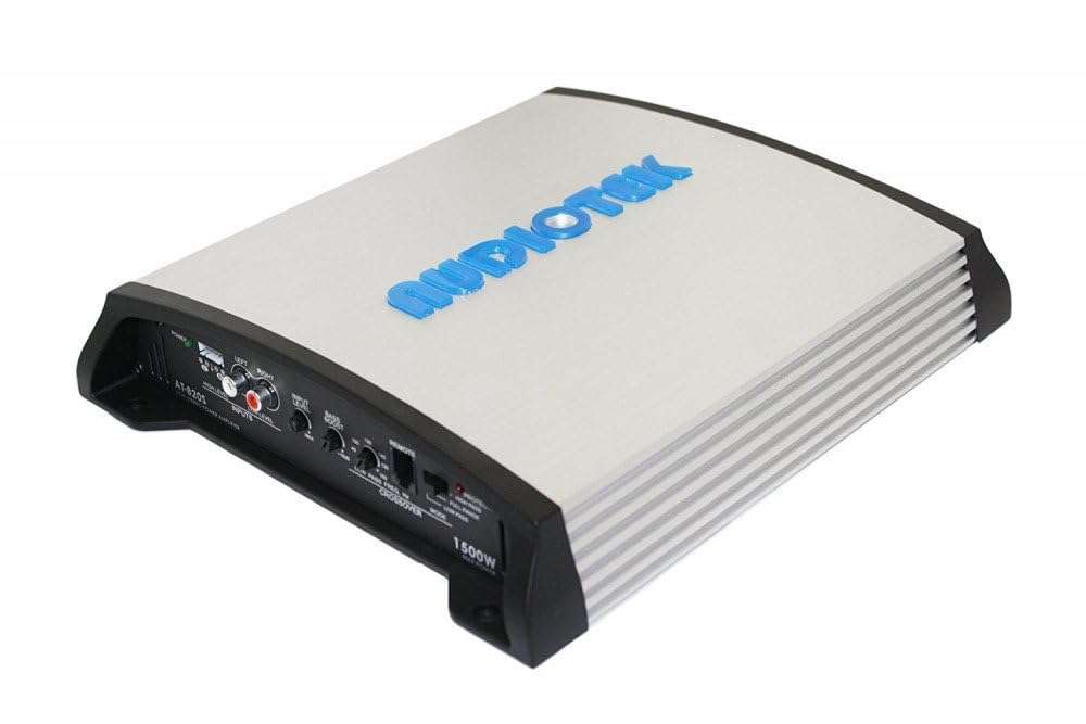 AUDIOTEK AT820S 2 Channels Class AB 2 OHM Stable 1500W Stereo Power CAR Amplifier W/BASS Control 4