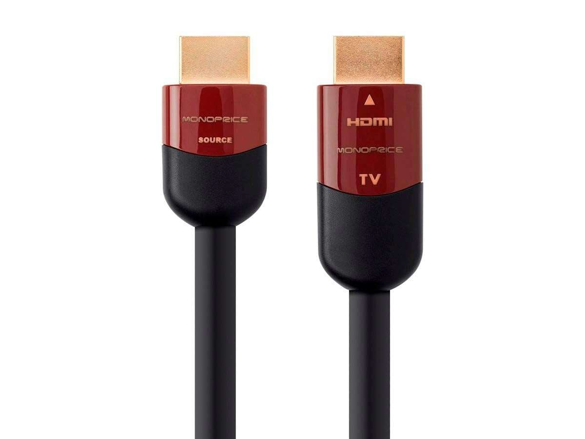 Monoprice 4K High Speed HDMI Cable - 4K@60Hz, 18Gbps, HDR, CL2 In-Wall Rated, Active, 30ft, Black 2