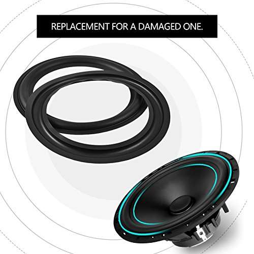 PUSOKEI Rubber Speaker Edges- Repair Edge Replacement for Speakers,142mm Inside Diameter, 152mm Convex Inside Diameter, 178mm Convex Outside Diameter, Speaker Surround Rubber 4