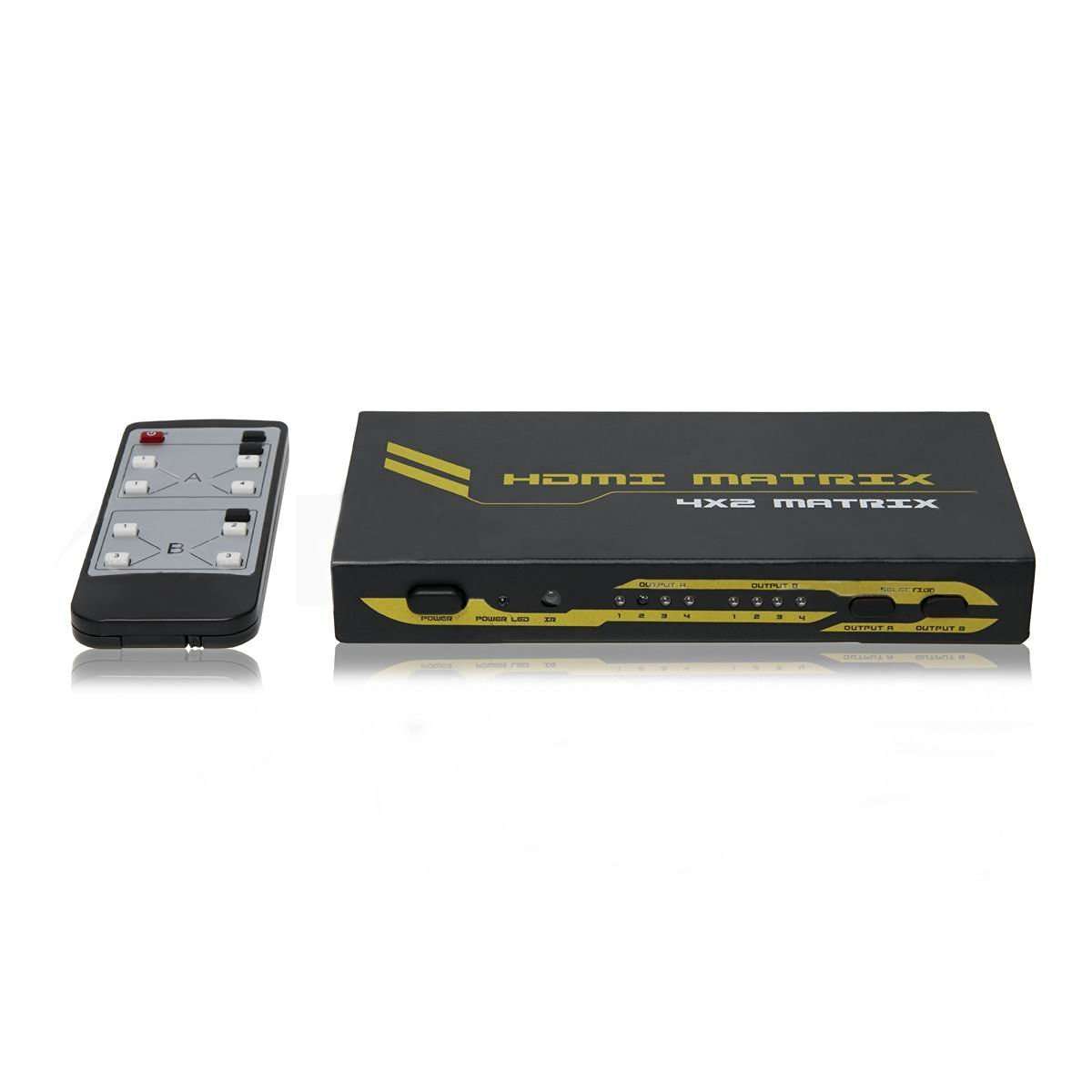 4x2 HDMI True Matrix Switch with 3D Support with Remote (CNE635477) 3