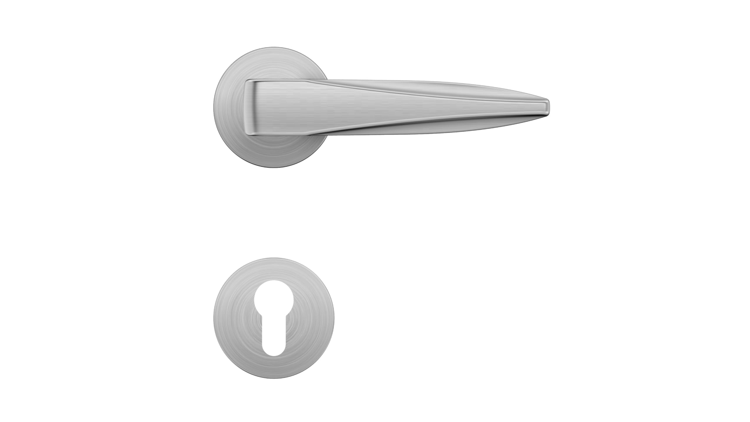 Godrej Mortise Lock|Handle Lock Set for Main & Bedroom Door|HDH 03 Rossette Home Décor Handle|Satin Steel Walnut Finish|9 Inch Lockbody|70mm 1CK Cylinder - Knob from Inside & 3 Keys | 5 Y Warranty 1