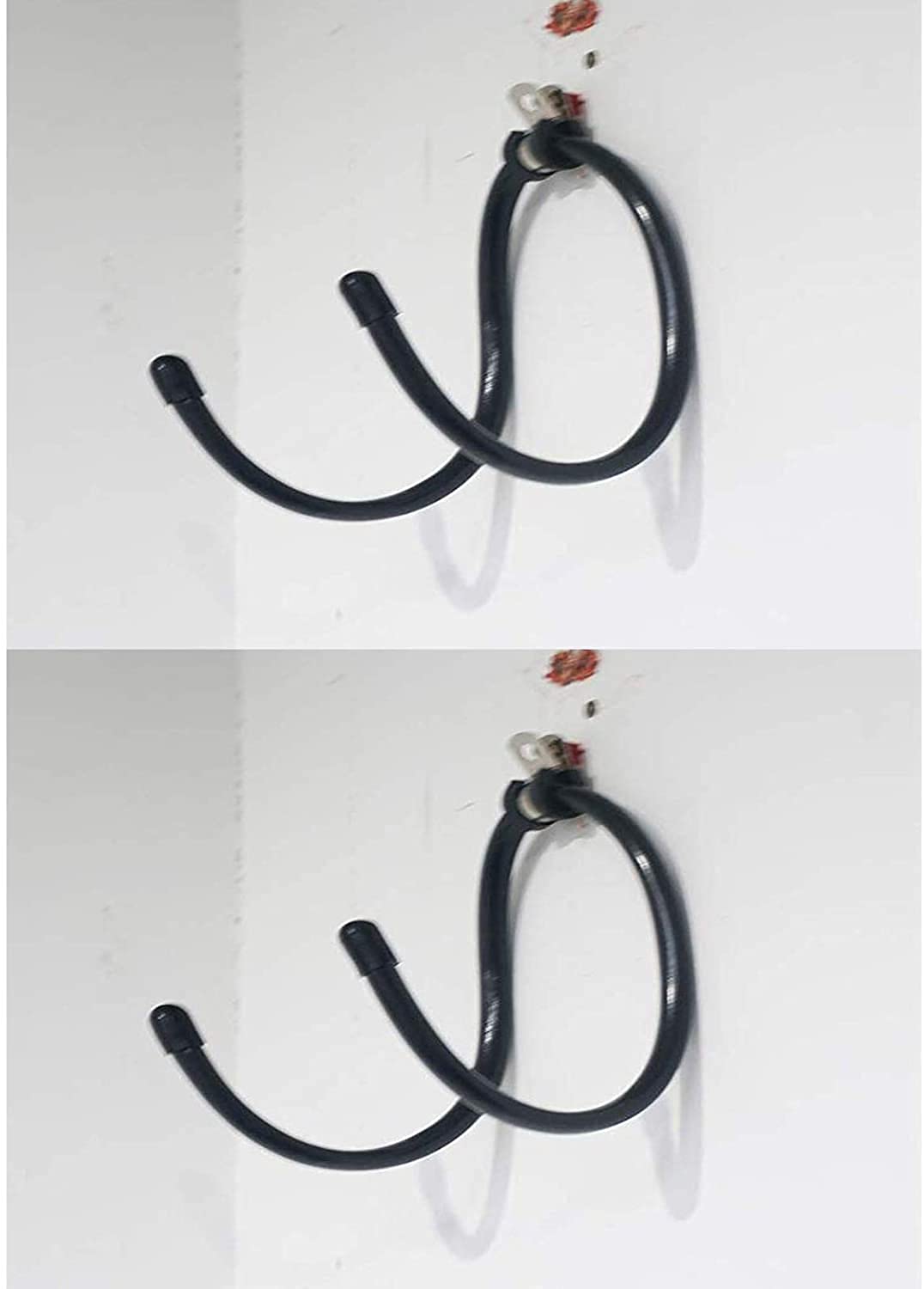 Wall Mount Yoga Mat Foam Roller and Towel Rack Hooks , Exercise Mat Storage Shelf for Hanging Yoga Strap and Resistance Bands at Your Fitness Class or Home Gym, Adjustable Size,Up to 20Lbs - （2 Pack） 3