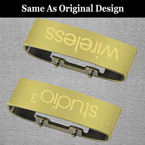 Studio 3 Hinge Replacement Studio3 Wireless Headband Parts Screws Repair Kit Accessories Compatible with Studio 3 Wireless Bluetooth Over-Ear Headphones (Gold) 3