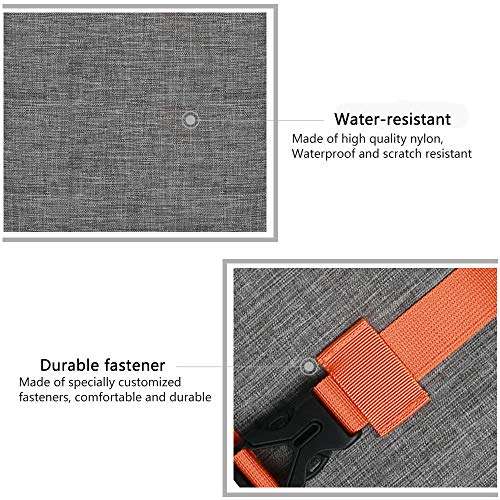 Electronic Organizer, BUBM Travel Cable Bag/USB Drive Shuttle Case/Electronics Accessory Organizer for Home Office-Grey 5