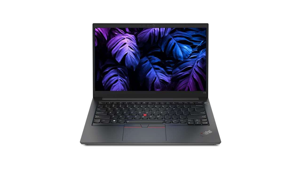 Lenovo ThinkPad E14 Intel Core i5 12th Gen 14" FHD Thin and Light Laptop (8GB RAM/512GB SSD/DOS//Backlit Keyboard/FPR/Black/1.59 kg), 21E3S06300