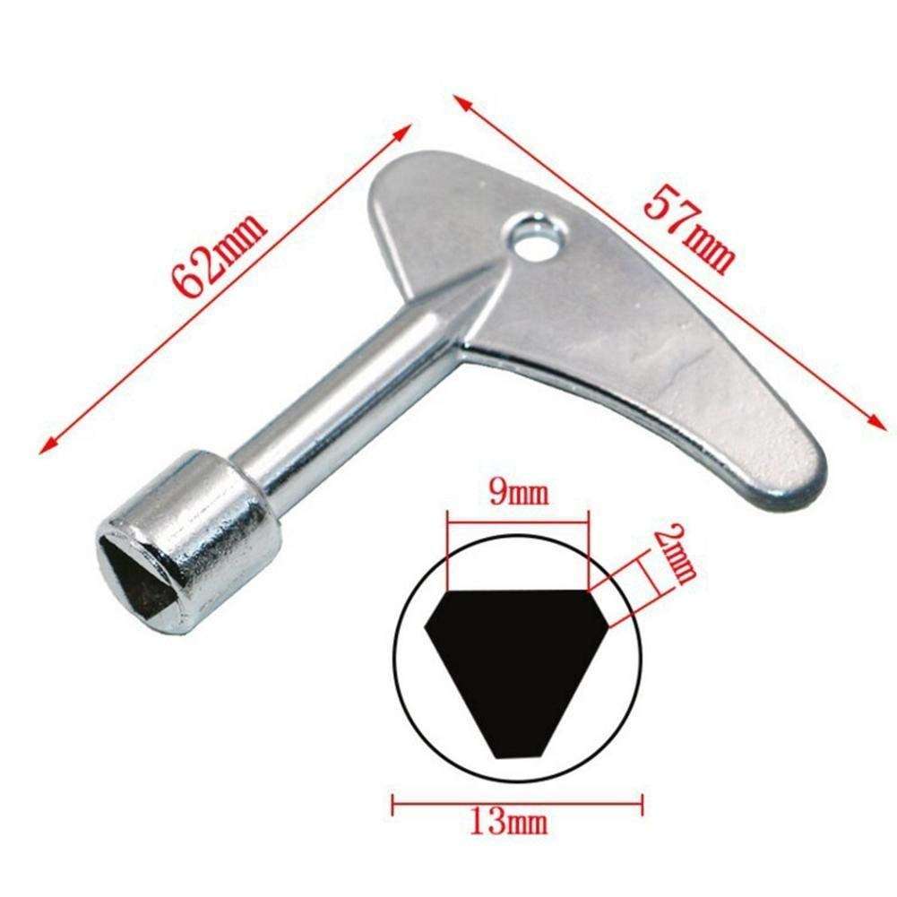 Triangle Spanner Key Utility Service Key Gas Electric Elevator Lift Door Lock Keys (Silver) 3