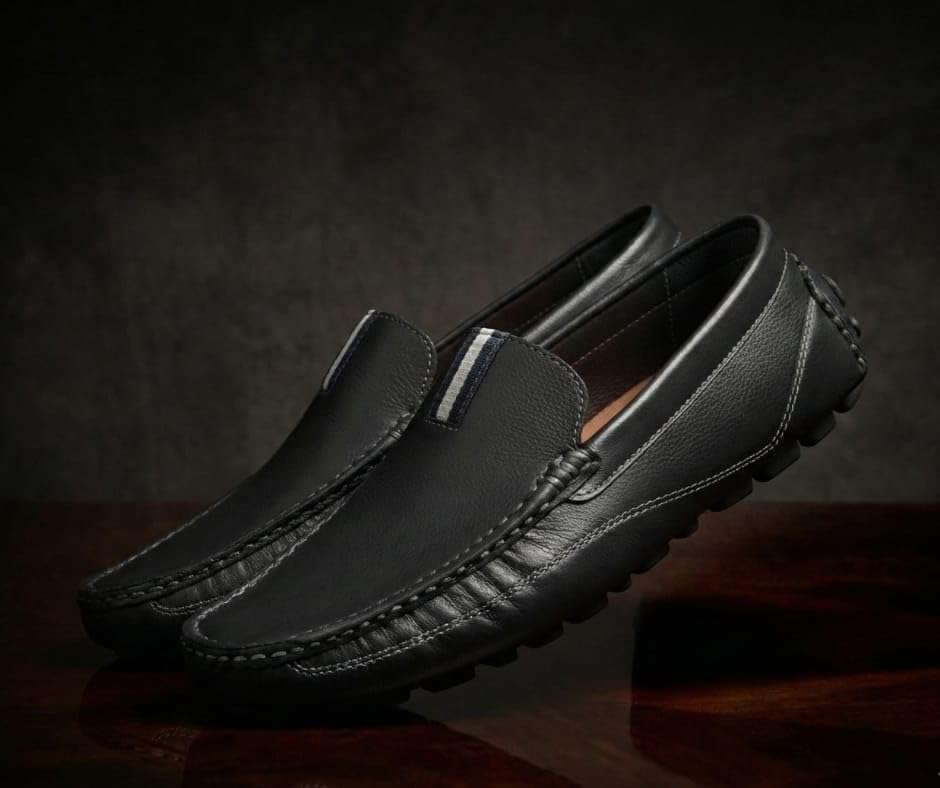 VON HUETTE Men Driving Loafer | Flexible & Comfortable Fit (VH 2025 DS 701 BLK_8) 3