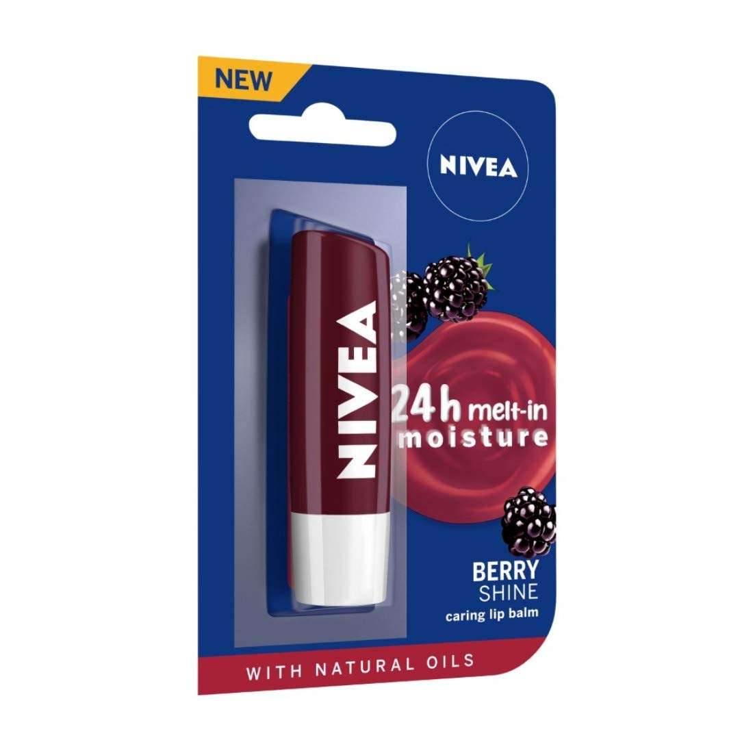 NIVEA Men Lip Care, Active Care Lip Balm, SPF 15 And NIVEA Lip Balm, Fruity Blackberry Shine,4.8 g (Pack of 2) 6