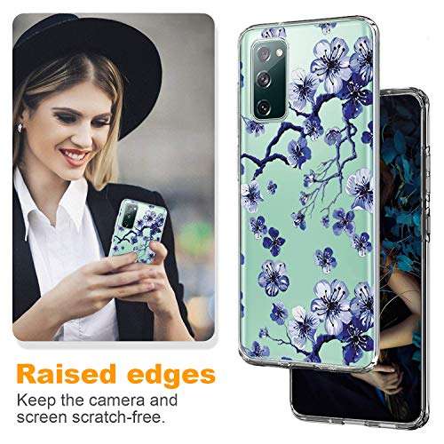 Galaxy S20 FE Case Compatible with Samsung Galaxy S20 FE 5G Case Transparent Crystal Clear Ultra-Thin Cases Silicone Soft Bumper Anti-Fall Slim Full Protective Cover for Samsung S20 FE 5G Smarphone 5