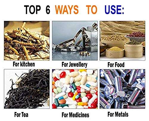 Sagar Sales Digital Pocket Scale 0.01G to 200G for Kitchen Jewellery Weighing - Black 5