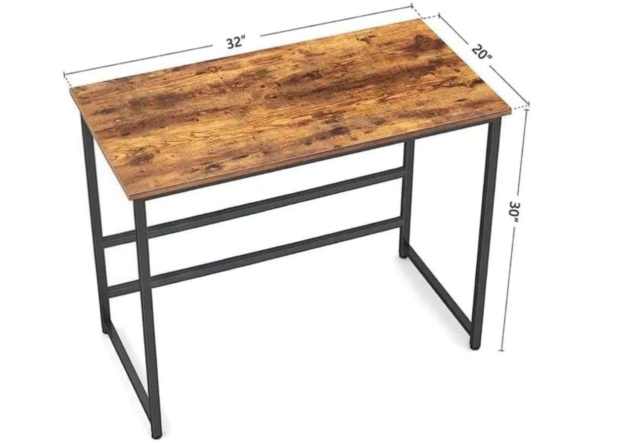 COREMET Portable Wood & Metal Computer Desk | Modern Writing Table | Multipurpose Study Table Best for Home, School, Office Work & More | Ideal for Kids & Adults 3