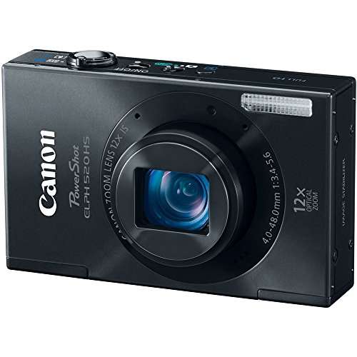 Canon PowerShot ELPH 520 HS 10.1 MP CMOS Digital Camera with 12x Ultra Wide-Angle Optical Image Stabilized Zoom Lens and Full 1080p HD Video (Black) 3