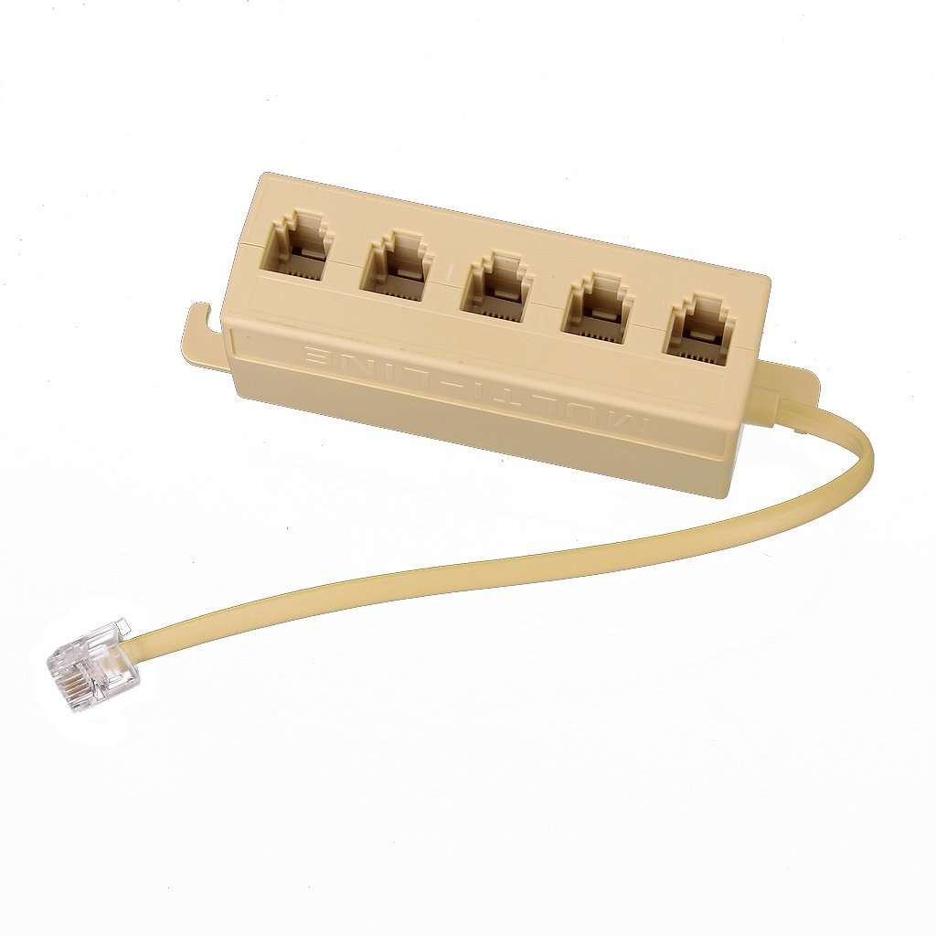 Generic 5 Ports Telephone Line Splitter Modem 6.5 inch 5