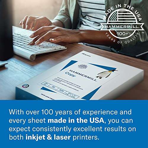 Hammermill Printer Paper, Premium Laser Print 24 lb, 8.5 x 11-10 Ream (5000 Sheets) - 98 Bright, Made in the USA, 104604C 6
