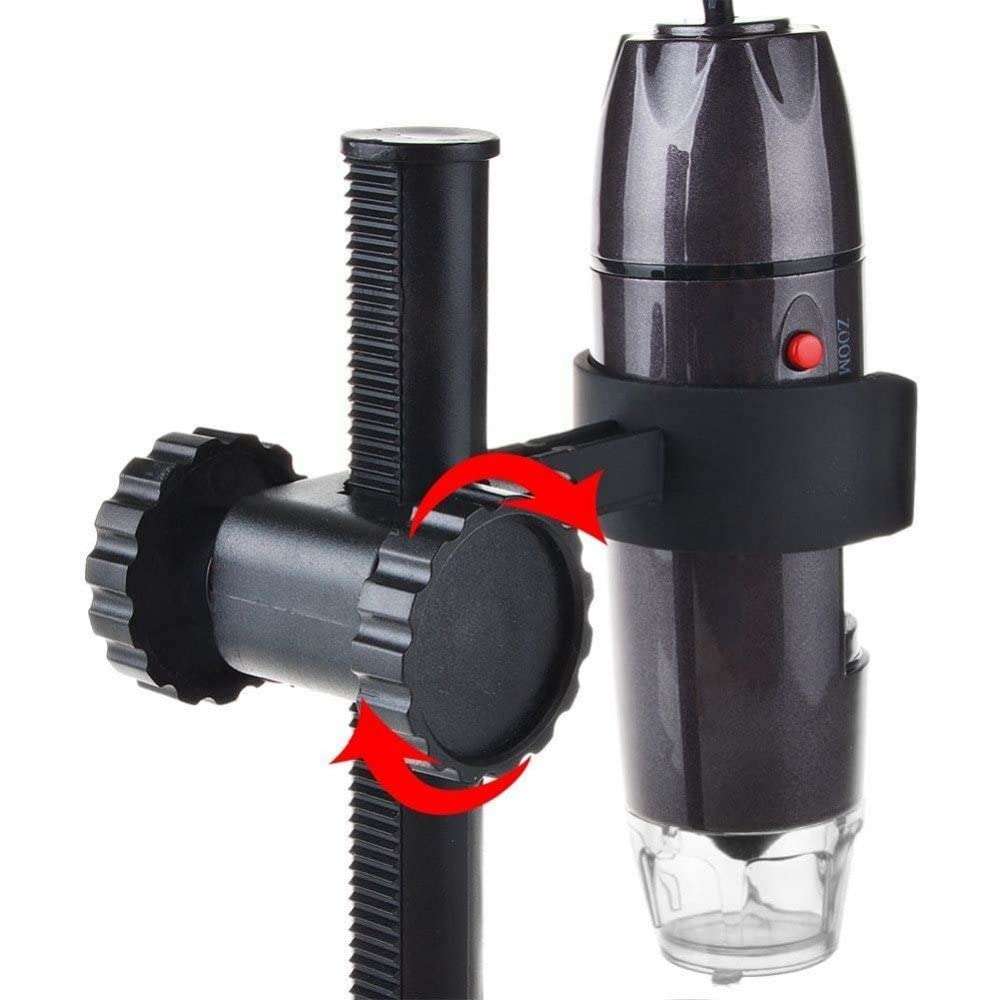 Ubersweet® New! ED USB Digital Microscope Electronic Endoscope Magnifier with Light 0.3MP Video Camera 4