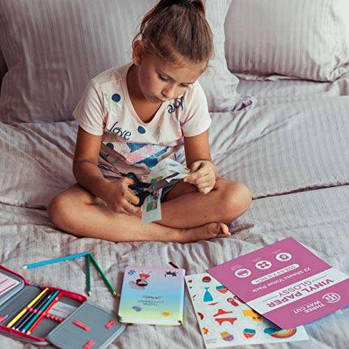 Printable Vinyl Sticker Paper Glossy for Inkjet Printer 23 Sheets White, Decal Paper Tear & Scratch Resistant Quick Ink Dry Sticker Paper for Making Labels & Crafts 5