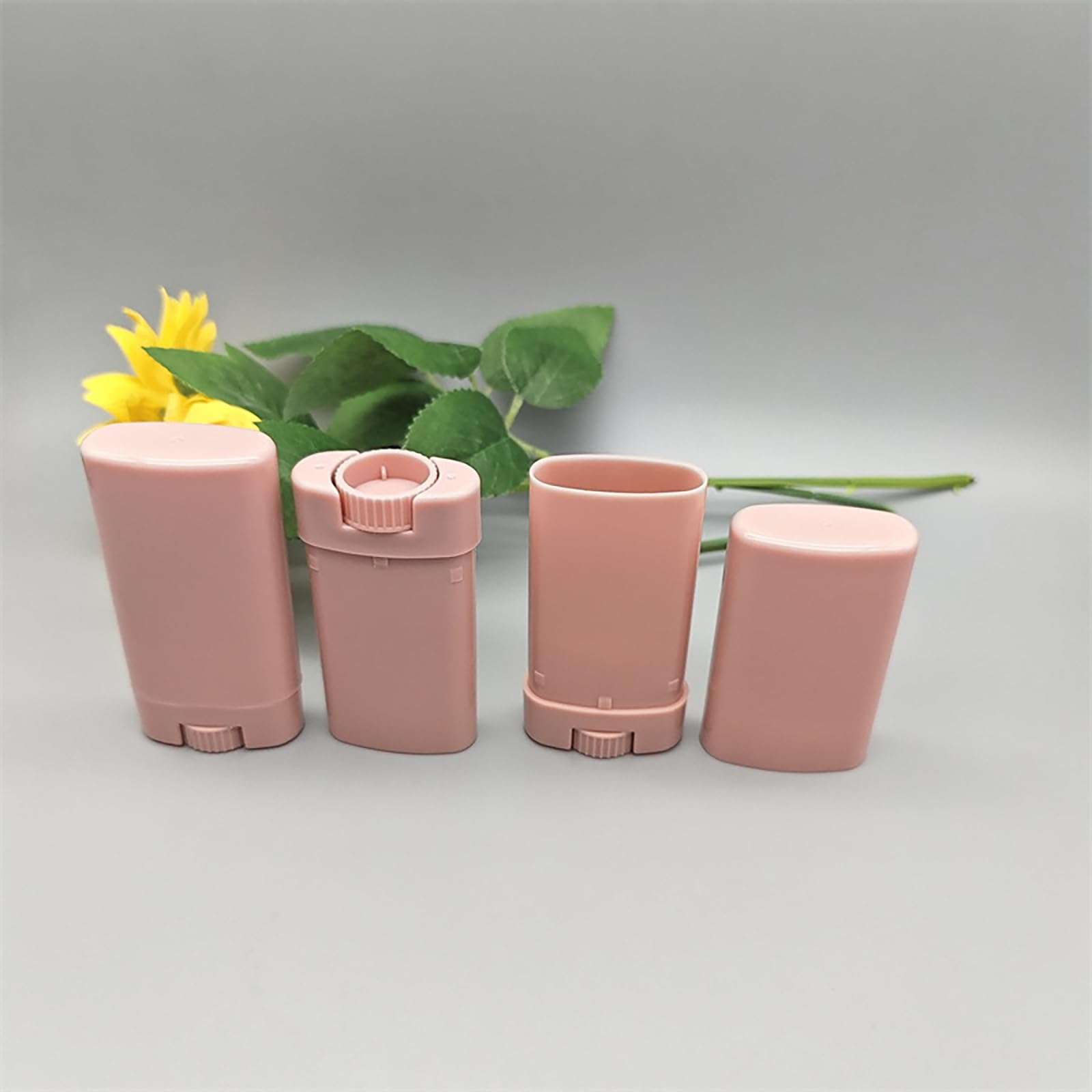 5PCS 15ml Oval Lip Balm Tubes Twist up Balm Containers Plastic Deodorant Tubes Refillable Deodorant Stick Lipstick Tube Container 6