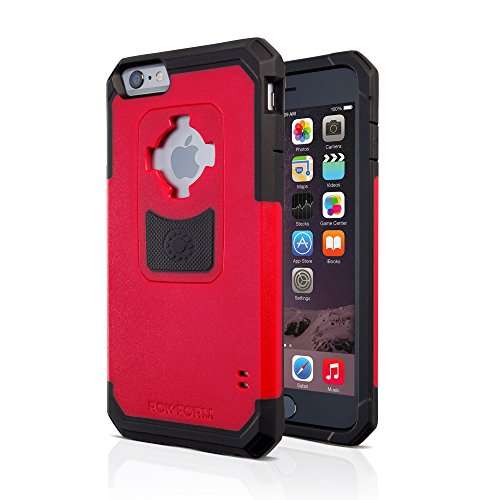 Rokform iPhone 6/6s PLUS Rugged Series Military Grade Magnetic Protective Phone Case with twist lock & universal magnetic car mount (Red) 302356 1
