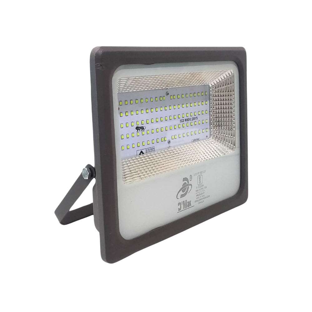 D'Mak 100 Watt LED Flood Light Grey Body Down Chock Waterproof IP65 for Outdoor Purposes (1, Green) 3