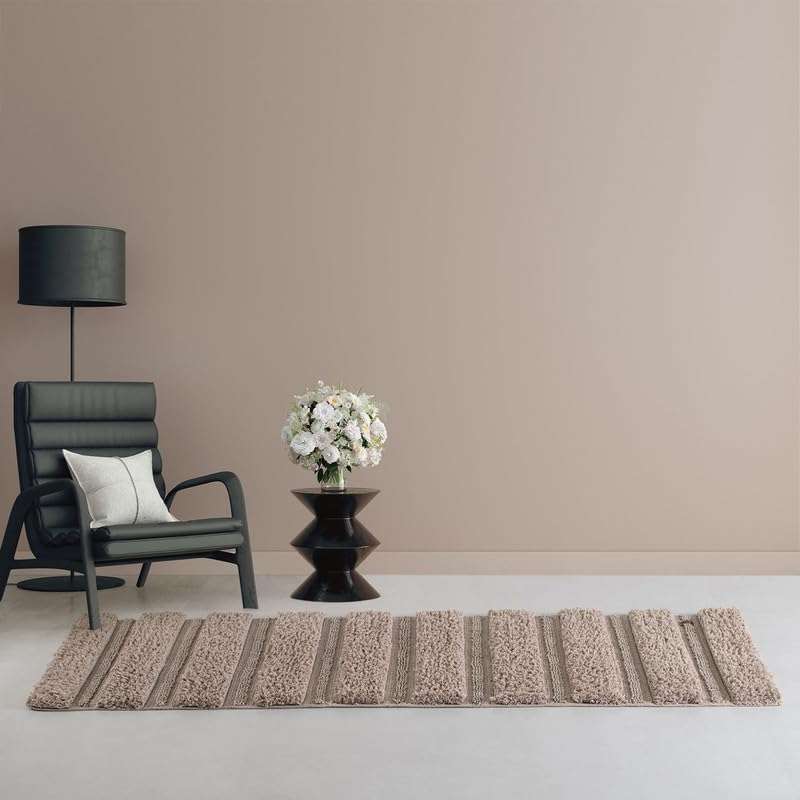 Spread Spain Luxury Cotton Bathmat 50X130 cm - Super Absorbent Non-Slip Resort-Style Bathroom & Kitchen Rug Soft and Durable Floor Mat for Home Spa (50X130cm COBL STN) 6