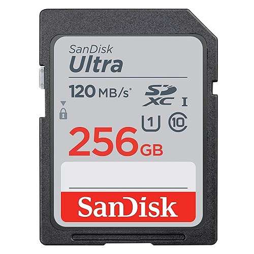 SanDisk 256GB SD Ultra Memory Card Works with Panasonic Lumix Digital Cameras (SDSDUN4-256G-GN6IN) Bundle with (1) Everything But Stromboli SDXC Card Reader & Micro Fiber Cloth 2