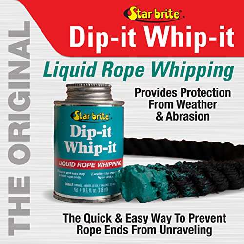 STAR BRITE Dip-It Whip-It Liquid Rope Whipping - Clear 4 OZ. (084907B) 2