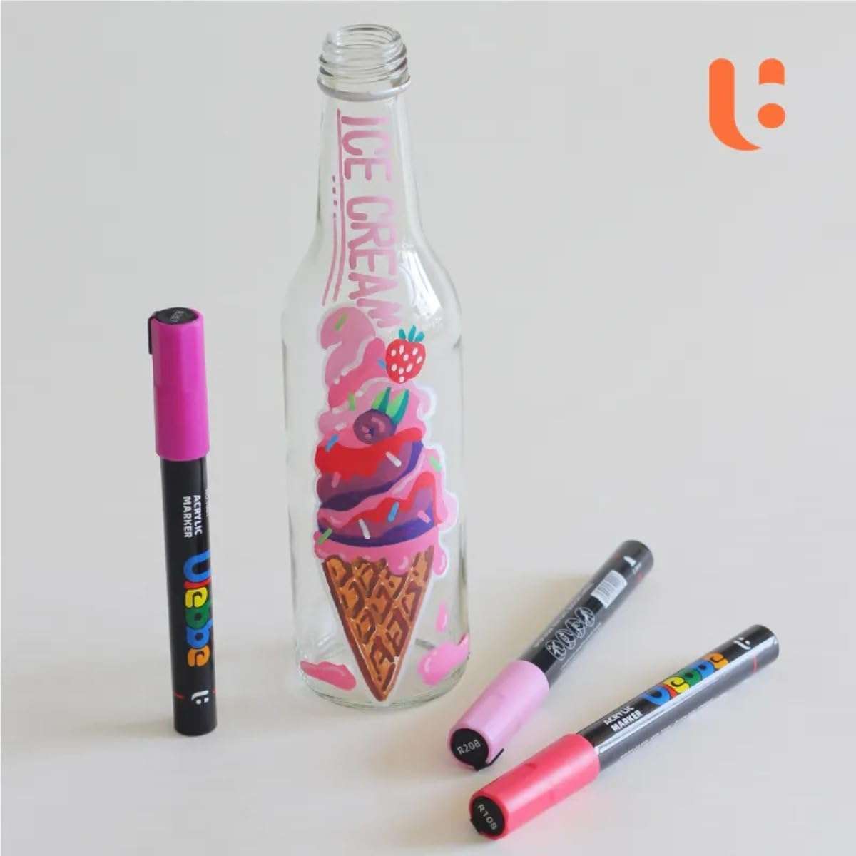 Chrome 24 Color Acrylic Marker Set 4