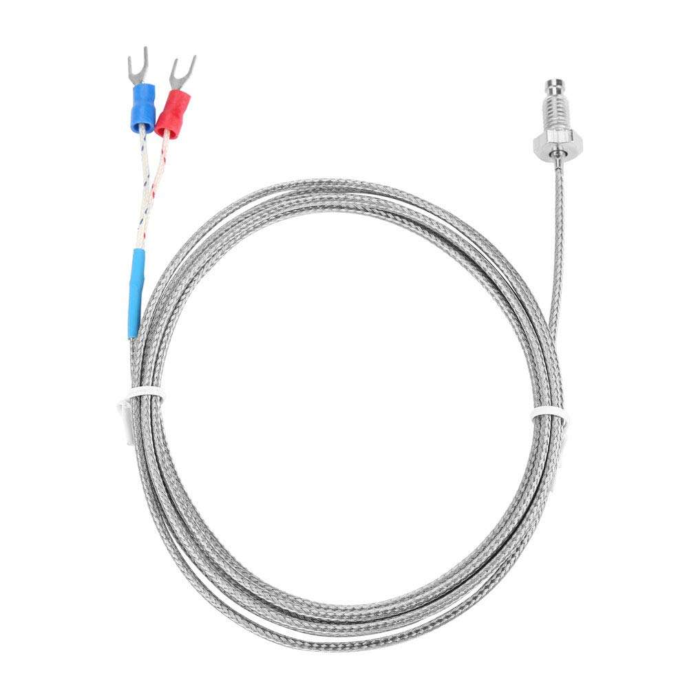 M6 Screw Fine Thread Type K Thermocouple Temperature Sensor Wire 0-400℃ (2 m) 6