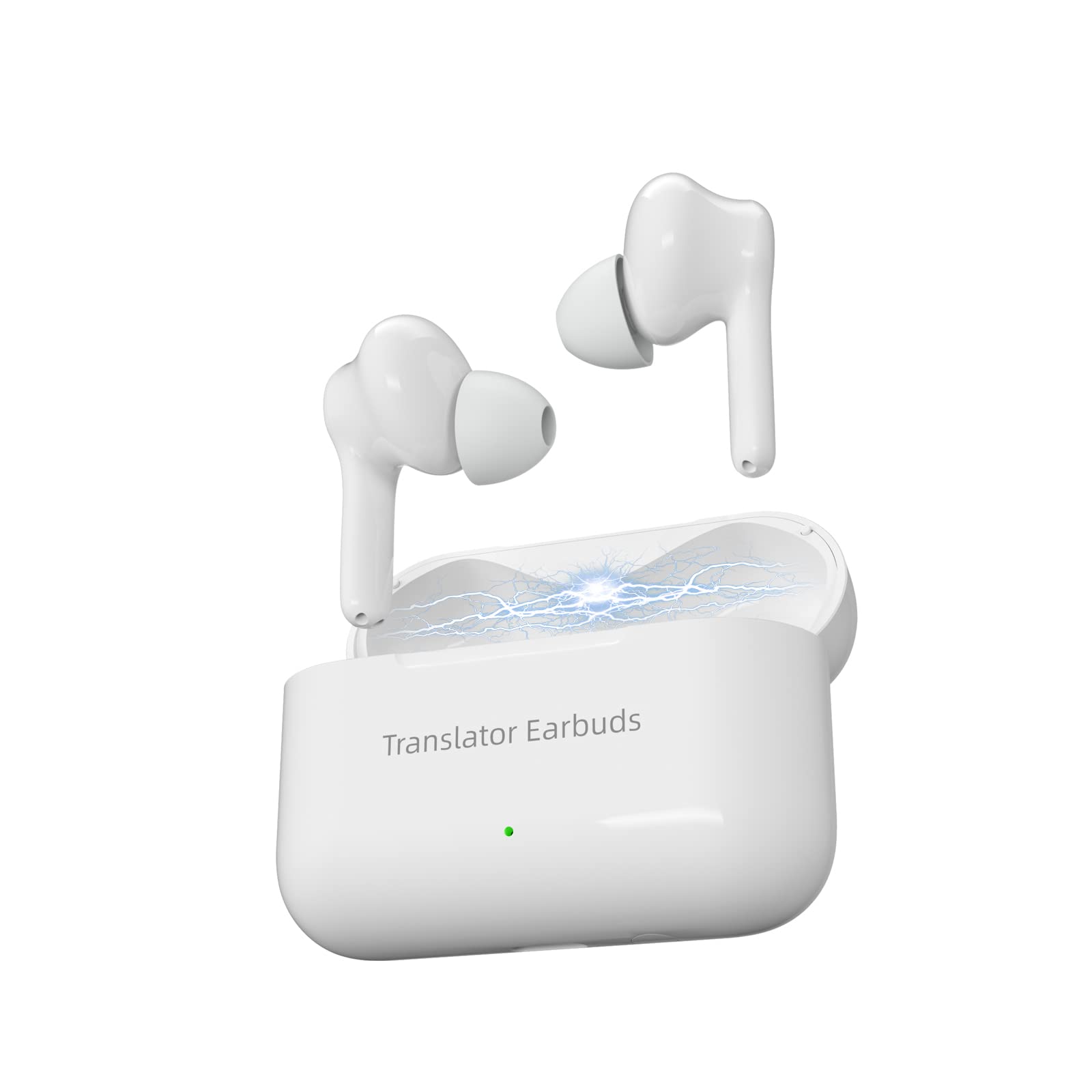 ANFIER Language Translator Earbuds Offline and Online Translation 0.5s Real Time Bi-Direction Translation Support 71 Languages & 56 Accents for Music and Calling Fit iOS & Android 1
