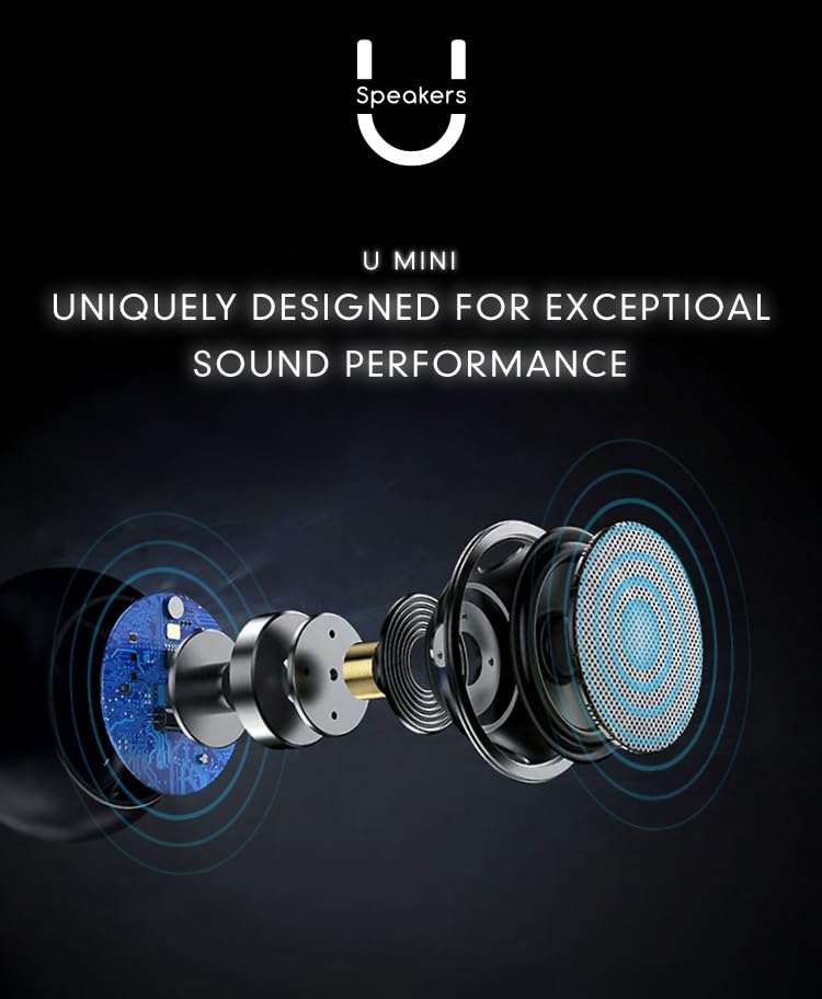 Fashionit U Mini - Small Bluetooth Speaker Wireless - Mic & Remote Shutter, Portable Bluetooth Speakers, Rich Sound for Home & Outdoor, Stocking Stuffers, White Elephant Gifts for Adults - Glam Lilac 2