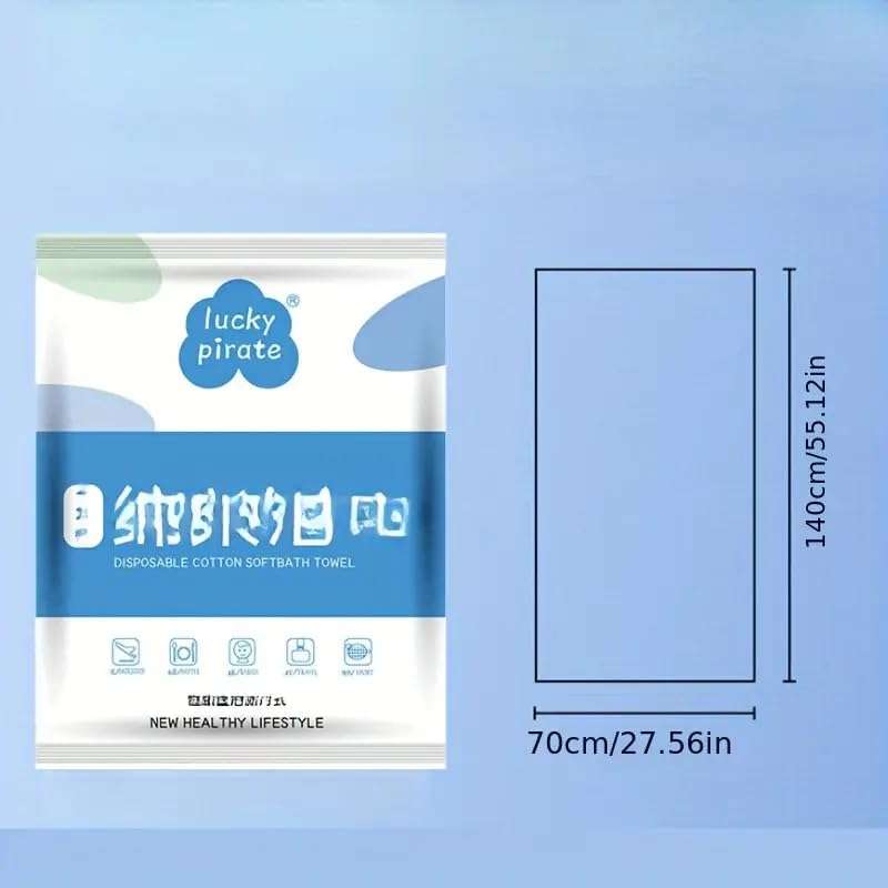 Vajin Compress Tissue Towel Big Size Magic Compressed Cotton Towel Pure Cotton Portable Disposable Expandable Compact Compressed Towels Magic Expand Bath Towel (Pack of 1) 3